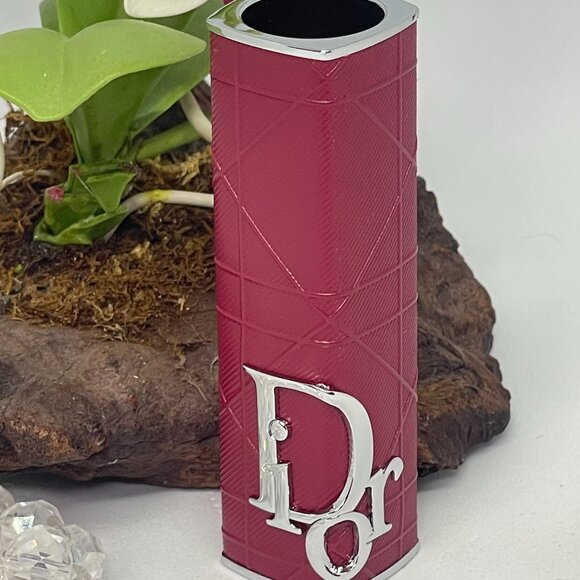 Christian Dior Addict Refillable Fashion Lipstick Case - Brick Cannage - New - Picture 1 of 3